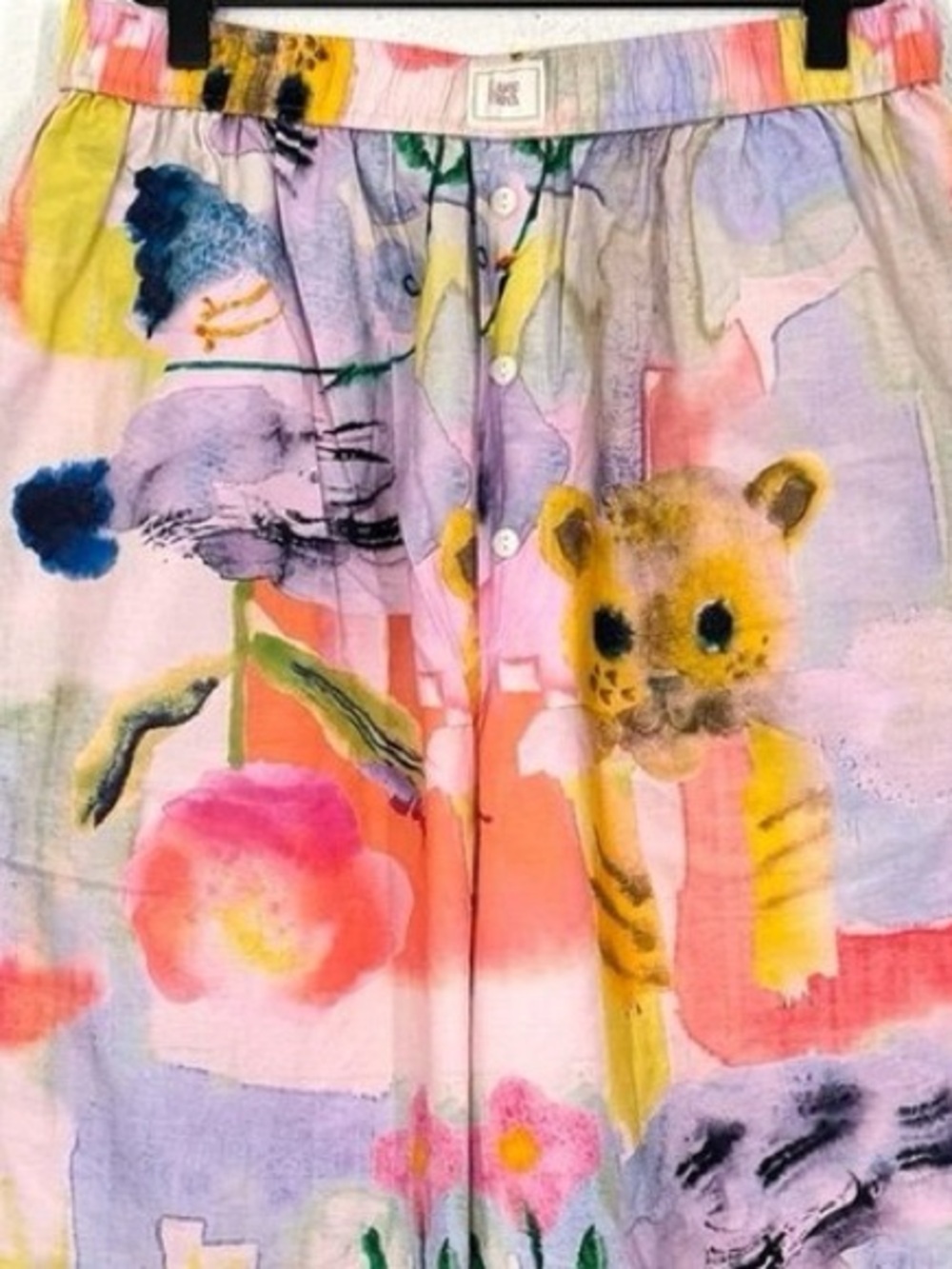 Anthropologie Lyre Bird x Yumi Kimura Wren Wide Leg PJ Bottoms - Picture 4 of 8